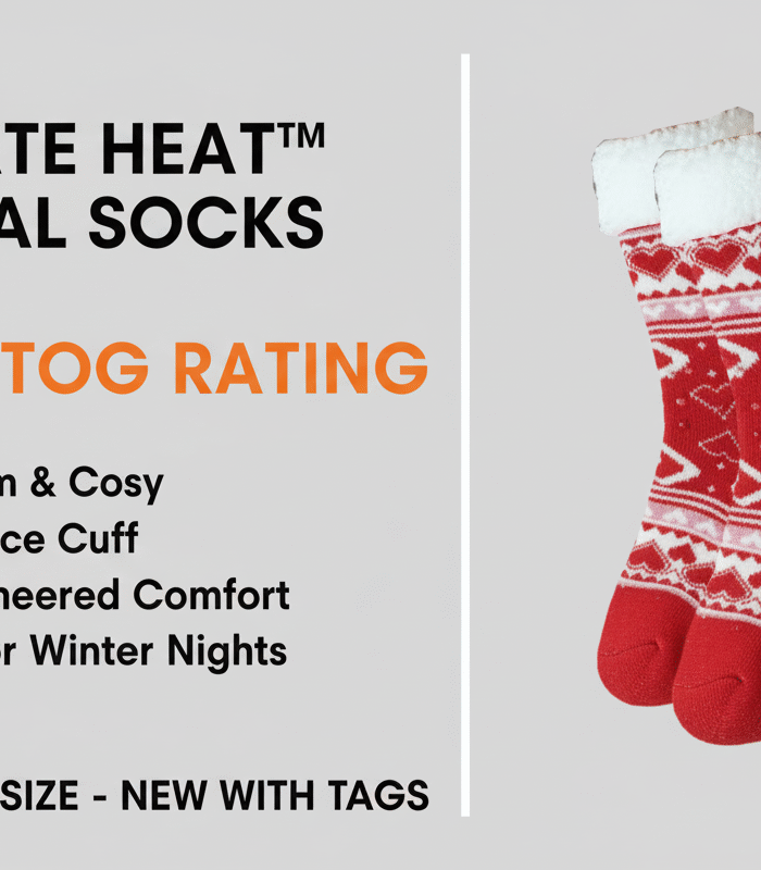 Ultimate Heat LADIES Thermal Socks 4.7 TOG Extra Warm Cozy Lining Winter Fleece