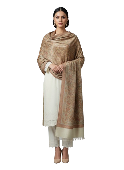 Indian Silk Woven Velvet Shawl Scarf Stole Pashmina Paisley Machine Washable