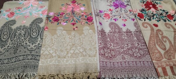 Women Embroidery Shawl from Pakistan - Colorful Wrap Shawl for Occasions