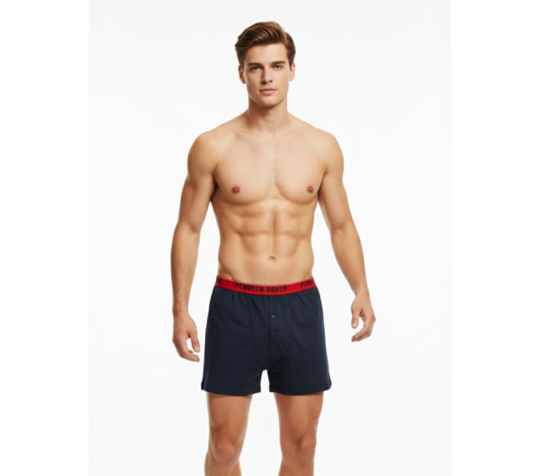 Pendeen Boxer Shorts - Soft Ribbed Cotton - 80% Cotton 20% Polycot - Style P46